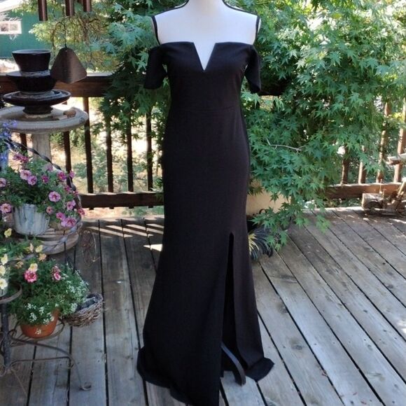 Lulus Stunning Black Dress Whimsigoth Quiet Elegance - Picture 14 of 14